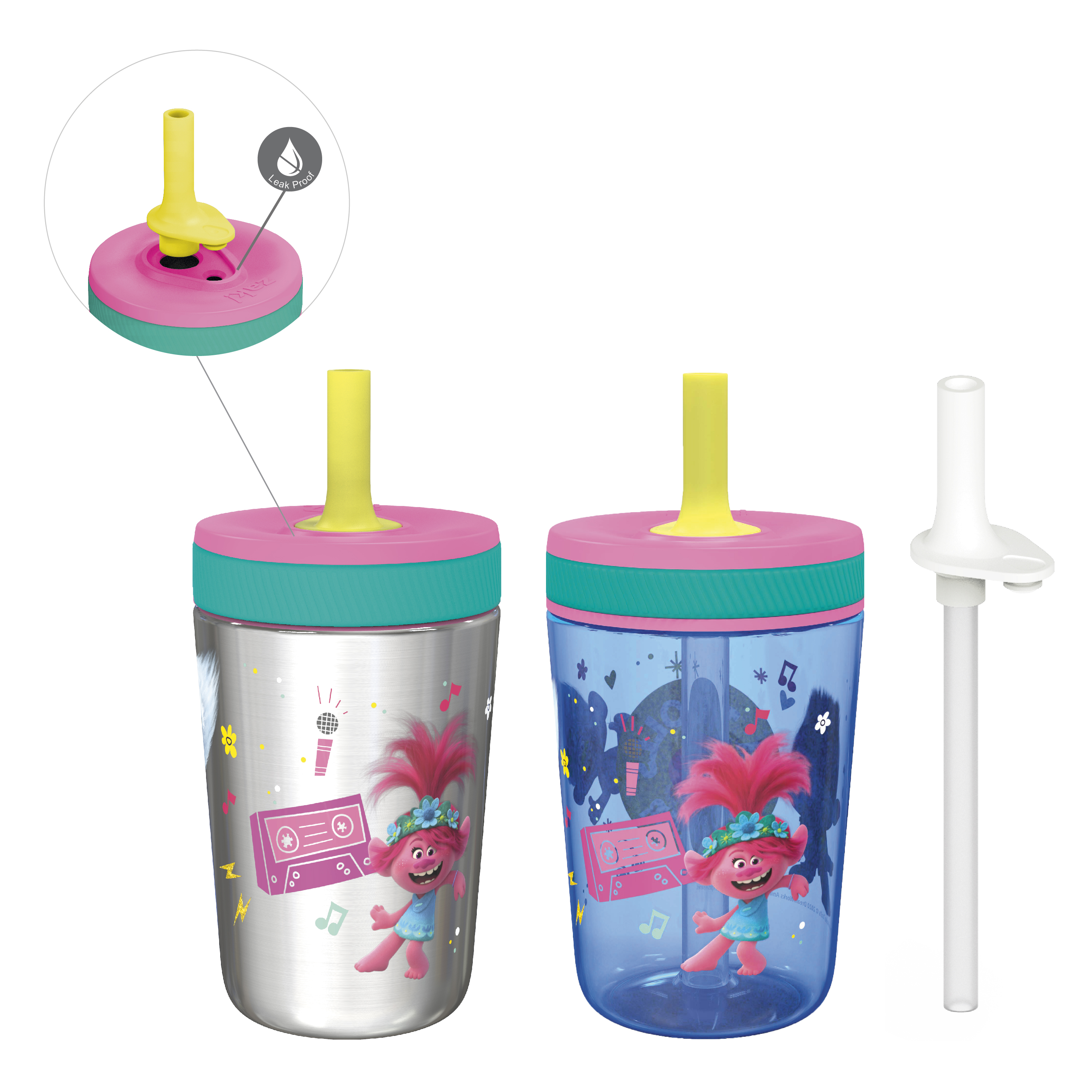 Trolls 2 Movie 15 ounce Plastic Tumbler, Poppy and Friends, 3-piece set slideshow image 1 Trolls 2 Movie 15 ounce Plastic Tumbler, Poppy and Friends, 3-piece set slideshow image 1