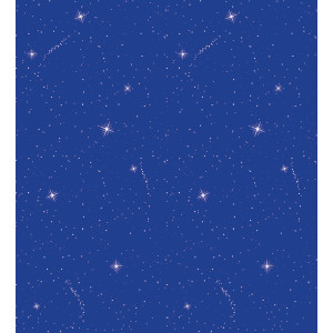 Bulletin Board Art Paper, Night Sky, 48" x 12', 4 Rolls