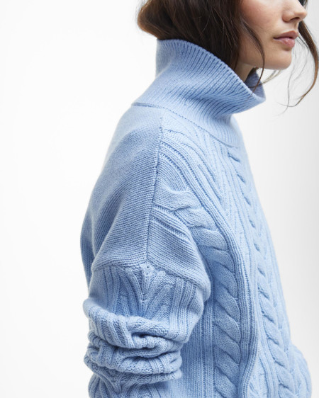 Beatrix Cable-Knit Rollneck Jumper