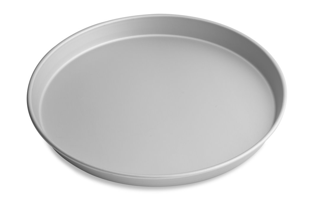 16inch solid tapered presscut aluminum pizza pan with Clear Coat
