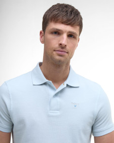 Sports Short-Sleeved Polo Shirt Bleached Blue