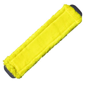 Unger, SmartColor™, 16"W, Microfiber, Yellow, Hook & Loop, Wet Mop