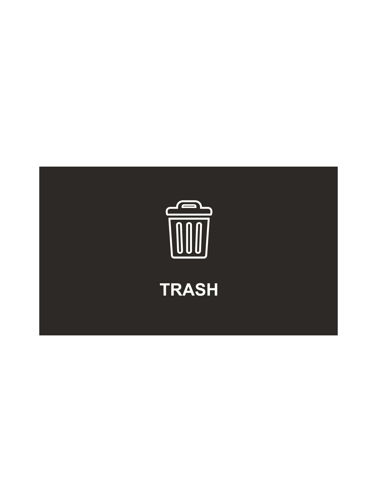 SPECTRUM – Cube Sign – Trash – Black-White