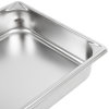 Half-size 2 ½-inch-deep Super Pan V® stainless steel steam table pan