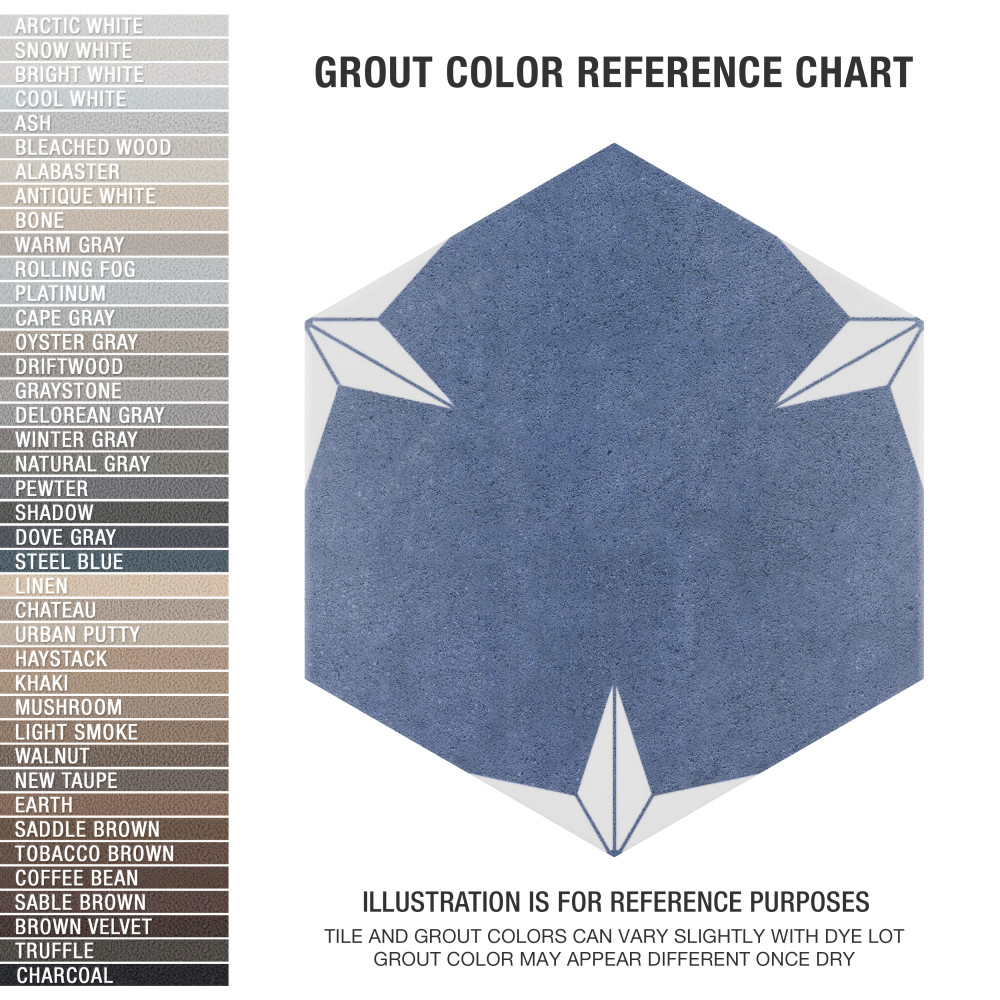 Stella Hex Day 8-5/8 in. x 9-7/8 in. Porcelain Floor and Wall Tile