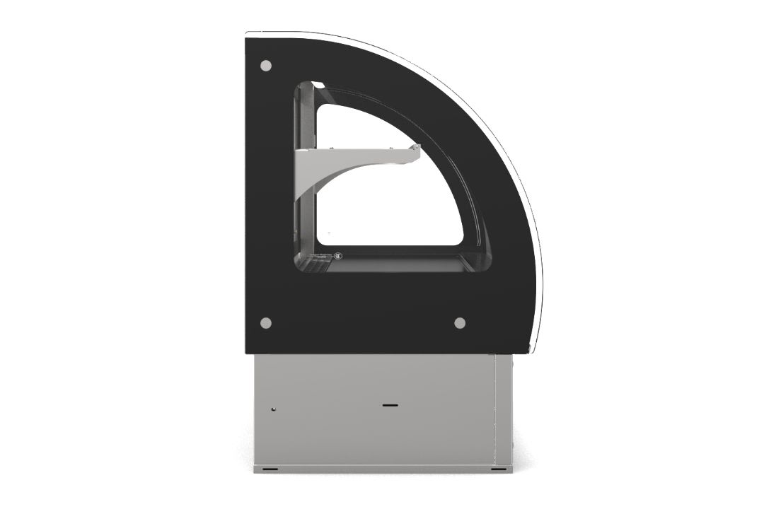48-inch-wide 120-volt curved-glass drop-in Refrigerated display case with rear access