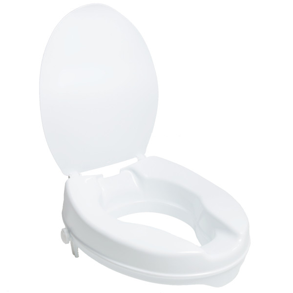 7022 Molded Toilet Seat Riser with Lid