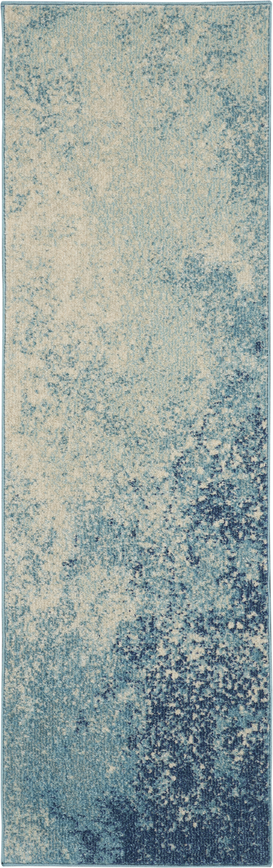 Nourison Passion 1'10" x 6' Navy Light Blue Modern Indoor Rug