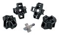 Heavy-Duty Cable Tie Fastener Stud-Mount 0.375 in. Stud Nylon 6.6 UV Black (500)