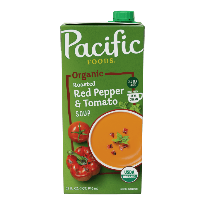 Organic Creamy Roasted Red Pepper & Tomato Soup