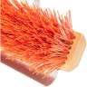 Carlisle, Flo-Pac, 24in, Sweep With Steel Scraper Blade, Polypropylene Bristles, Orange