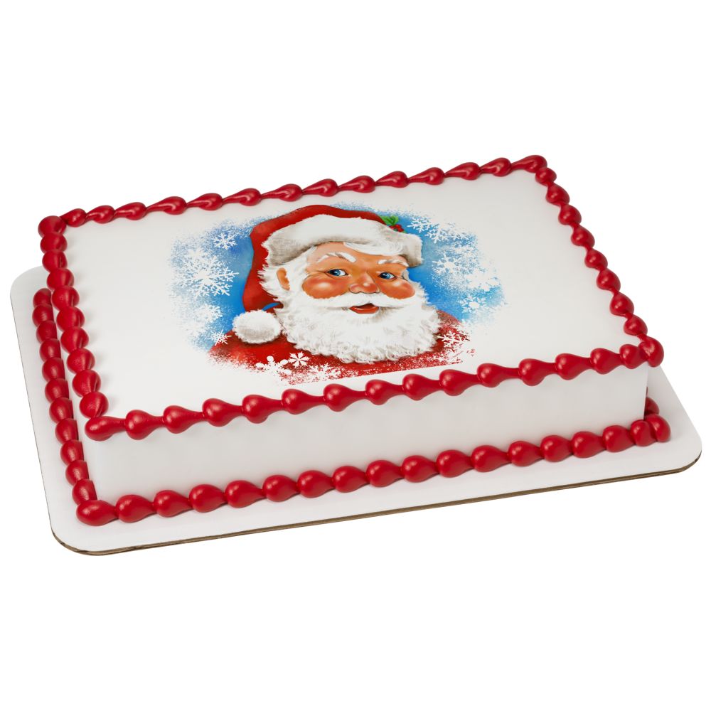 Image Cake Classic Santa Caucasian
