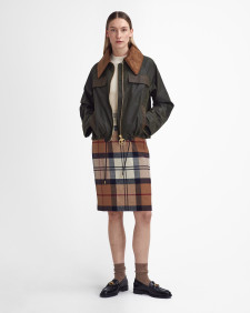 Rosa Tartan Midi Skirt Hessian Tartan