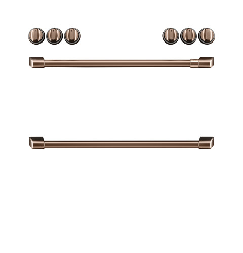 CAFÉ™ Front Control Induction Knobs and Handles - Brushed Copper