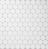 Ozzi White 1-7/8″ Circle Mosaic