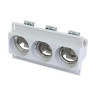 Eaton Bussmann series low voltage D0 three-pole fuse base 500V 63A Fuse accessory Three-pole Screw mounting Porcelain