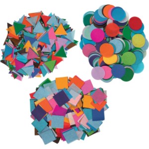 Bleeding Tissue Shapes Assortment, 25 Assorted Colors, Assorted Sizes & Shapes, 500 grams