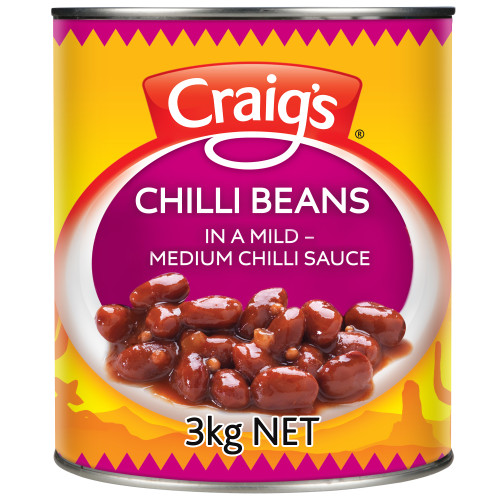  Craig's® Chilli Beans 3kg x 3 