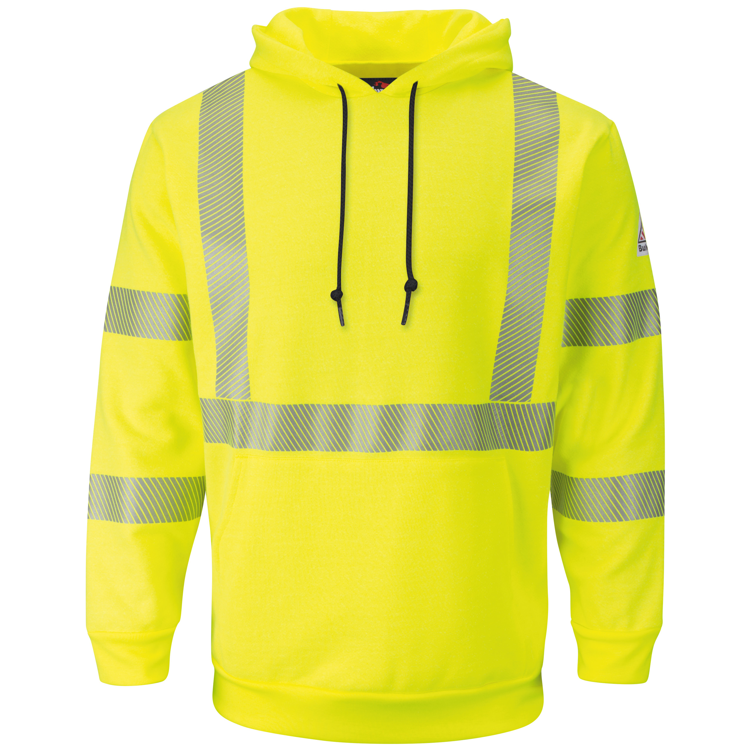 Men‘s Fleece FR Hi-Visibility Pullover Hooded Sweatshirt-Bulwark