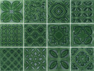 Vivid Olive 4×4 Decorative Tile Glossy