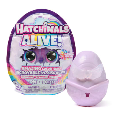 Hatchimals Alive, Rainbow Splash 1-Pack Blind Box Surprise Toy (Style May Vary), Color Reveal Egg, Kids Toys for Girls & Boys Ages 3+