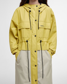 Evie Showerproof Parka Limeade/Light Sand