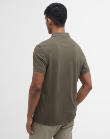 Sports Short-Sleeved Polo Shirt Dark Olive