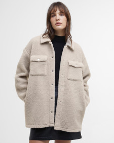 Peyton Fleece Overshirt Silver Cloud