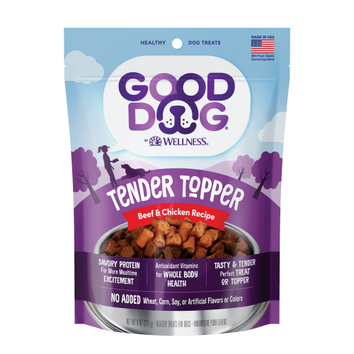 Good Dog Tender Toppers Beef & Chicken Front packaging