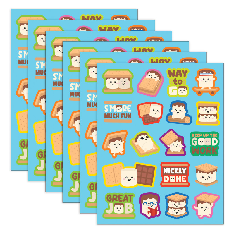 S'mores Smelly Stickers, 114 Per Pack, 6 Packs