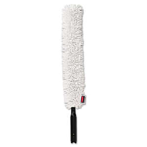 Rubbermaid Commercial, Executive Series HYGEN, 29" Flexible Dusting Wand with Microfiber Sleeve, Microfiber, White