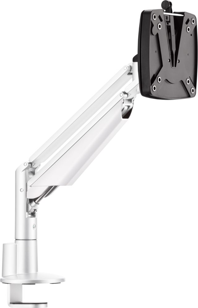 Novus CLU I is designed to enhance comfort by elevating a monitor to its ideal viewing position