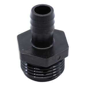 HIL50176, Hillyard, Barb 1/2Id X Mght Black Polypro