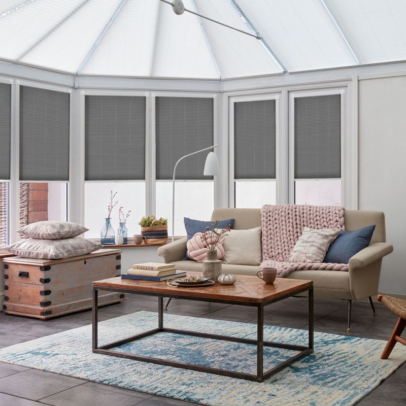 Crush Slate Pleated blind