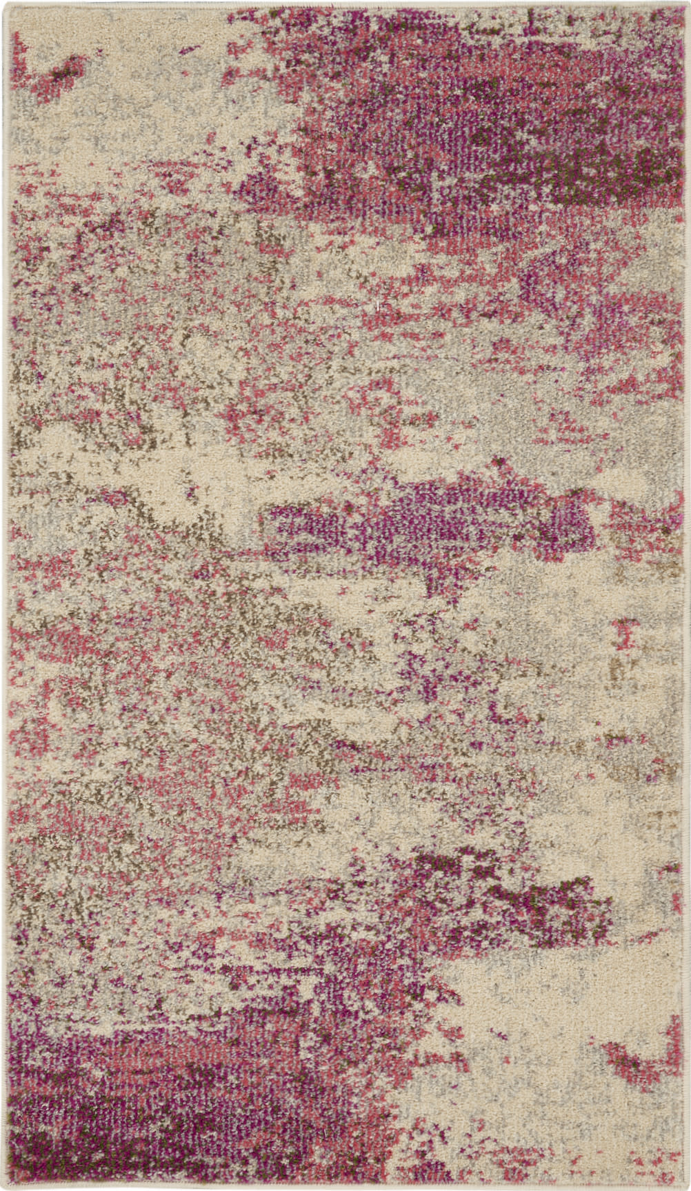 Nourison Celestial 2'2" x 3'9" Ivory Pink Modern Indoor Rug