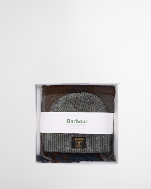 Westerdale Beanie and Scarf Gift Set Midnight Oak