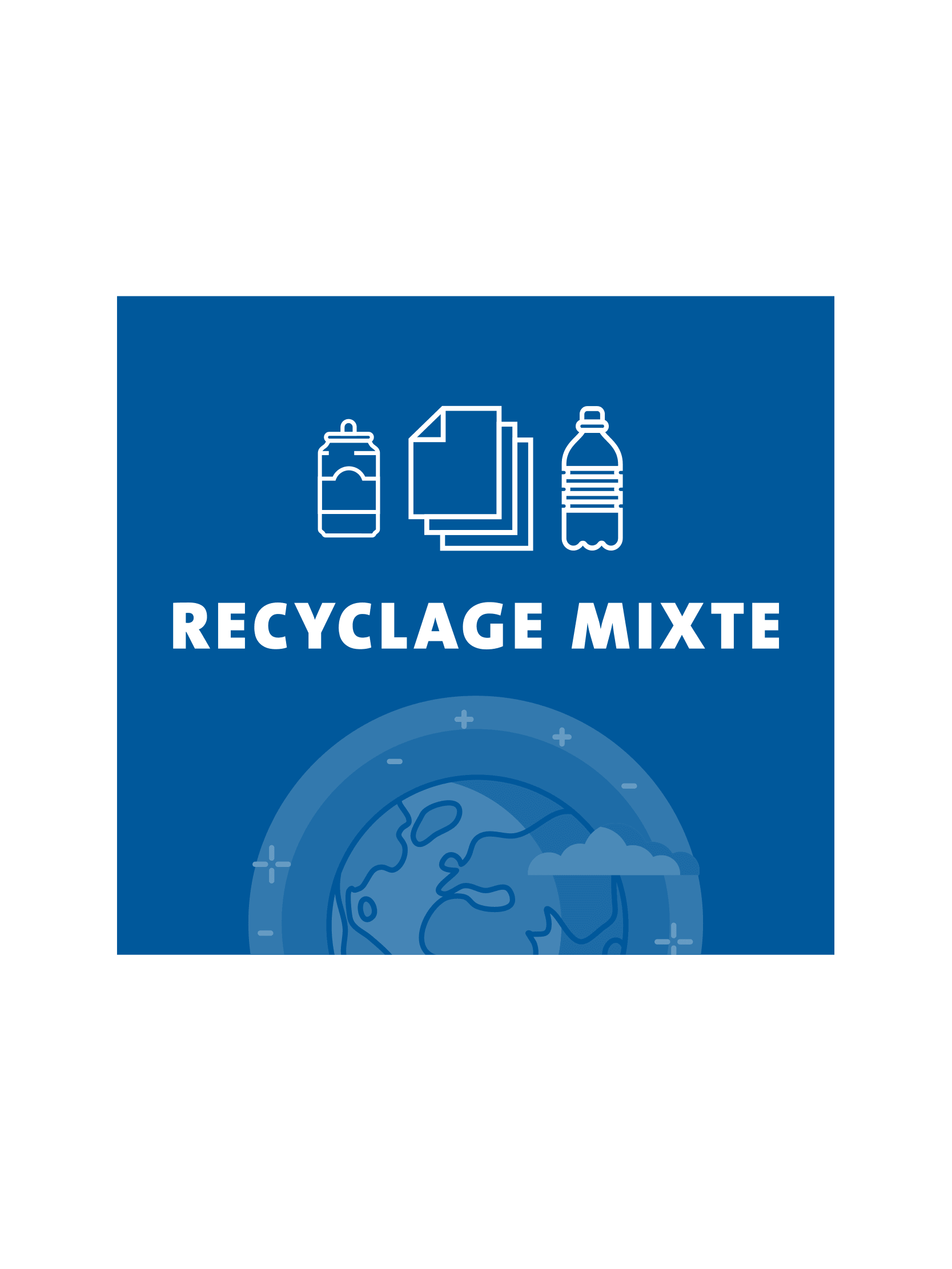 ARISTATA – Sign – Recyclage Mixte – Blue