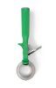 2.66-ounce one-piece thumb disher with green handle
