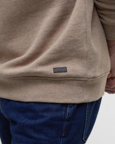 Nelson Half-Zip Sweatshirt Stone Marl
