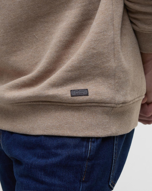 Nelson Half-Zip Sweatshirt Stone Marl
