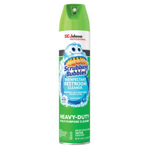 SCJ313358, SC Johnson, Scrubbing Bubbles Foaming Disinfectant Bathroom Cleaner,  25 oz Aerosol Can