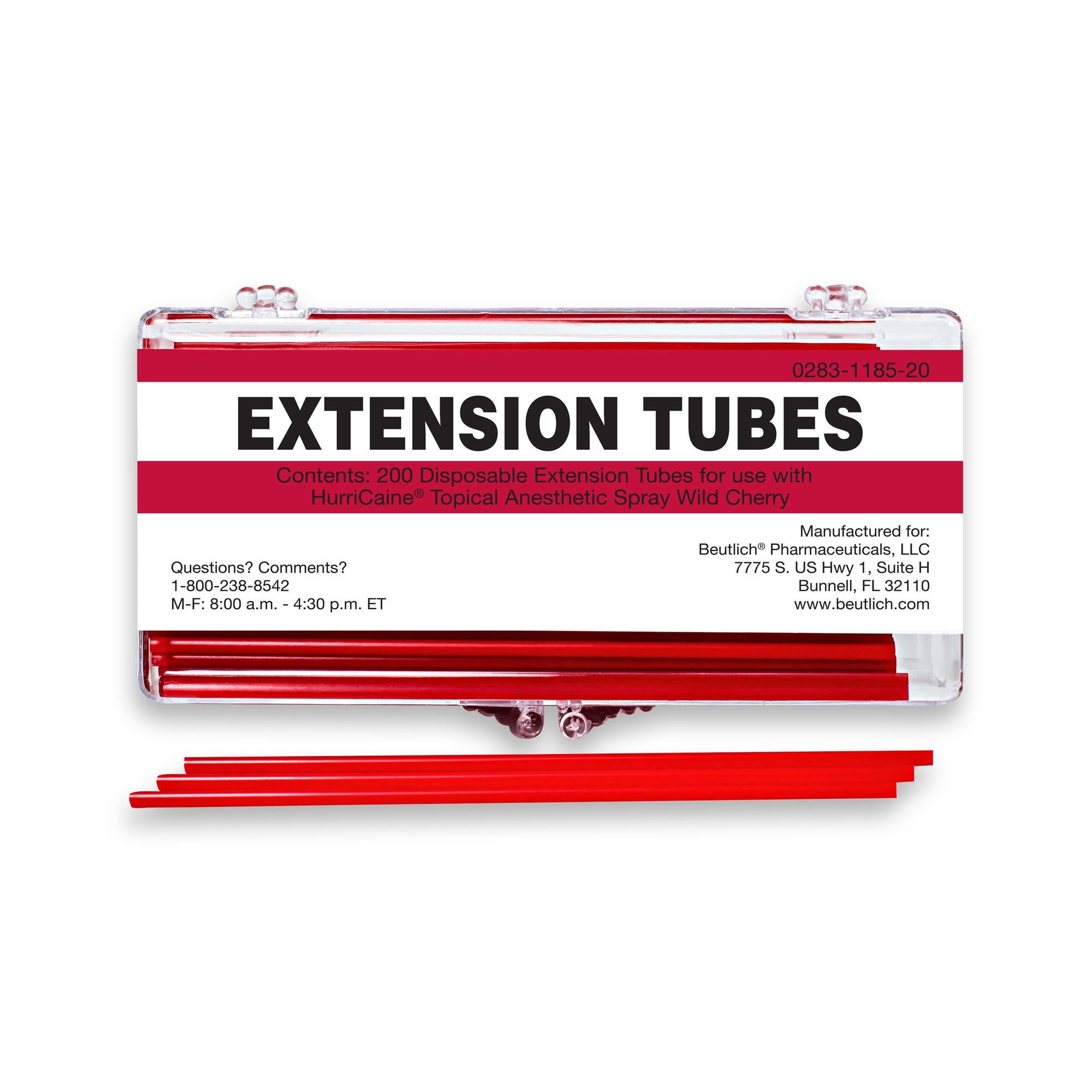 Beutlich Inc TUBE, EXT F/HURRICAINE SPR (200/BX)