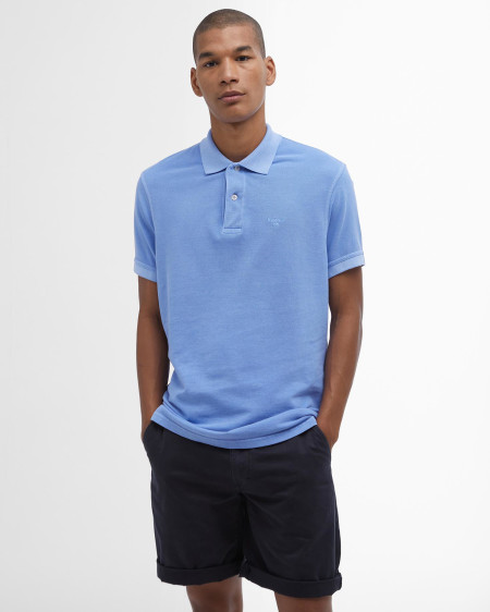 Washed-Out Sports Polo Shirt