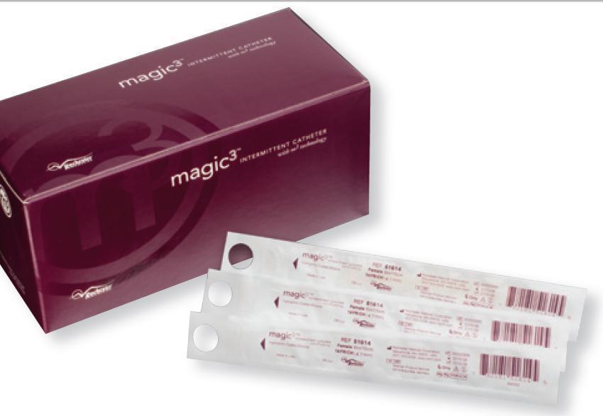 Magic3® Urethral Catheter, 18 Fr., Male, Hydrophilic Coated