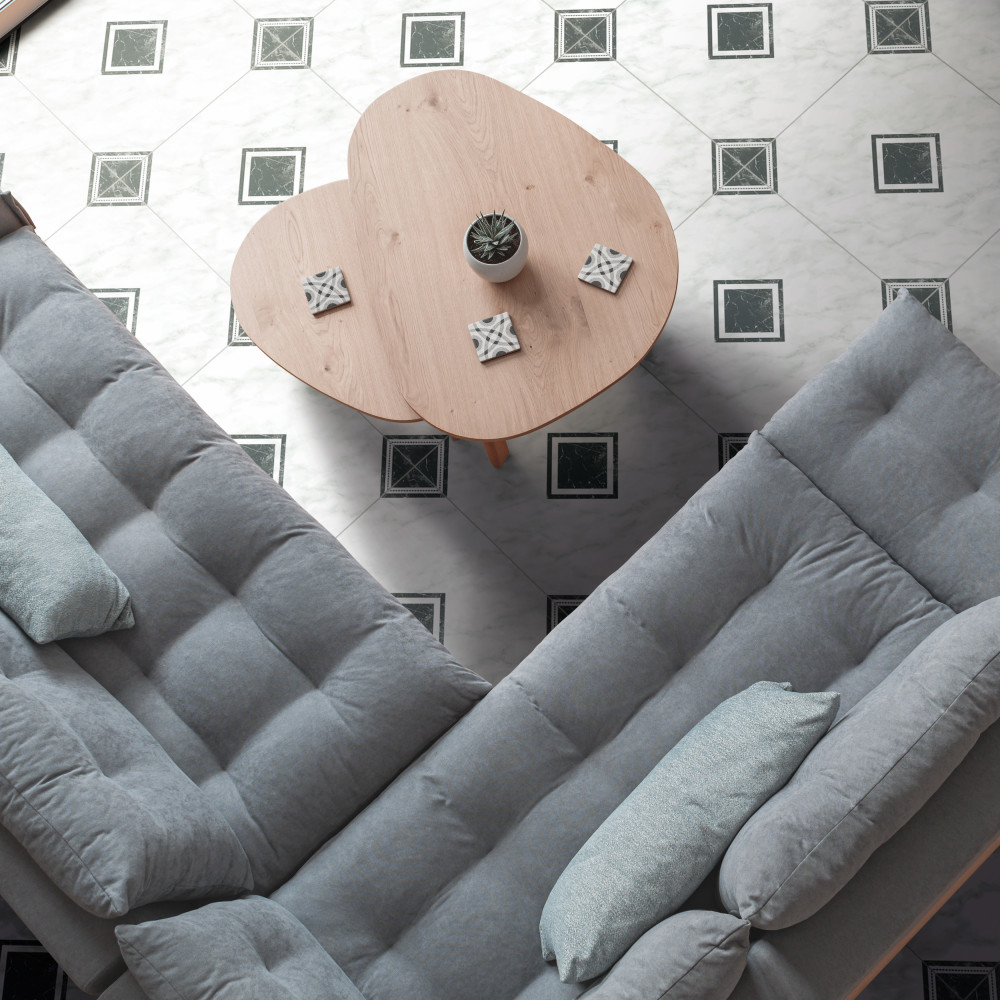 Meraye 17-5/8 in. x 17-5/8 in. Ceramic Floor and Wall Tile