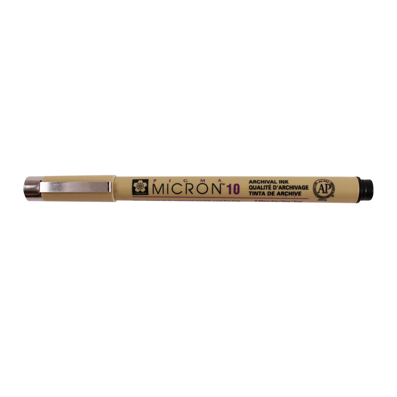 Pigma Micron Pen, Black, 0.60mm Size 10