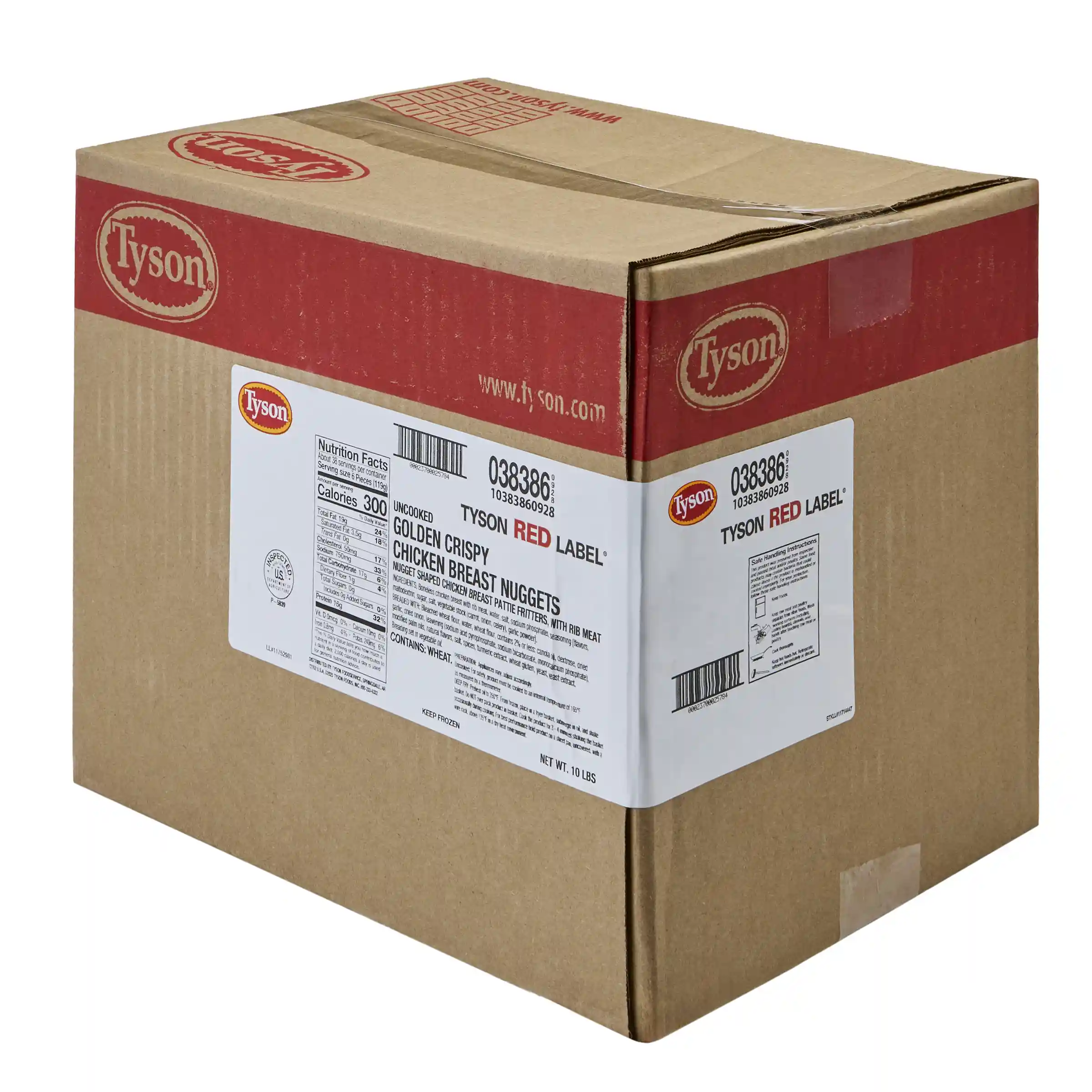 Tyson Red Label® Uncooked Breaded Golden Crispy Chicken Breast Nuggets_image_5