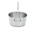 7-quart Wear-Ever® tapered aluminum saucepan with natural finish and plated handle