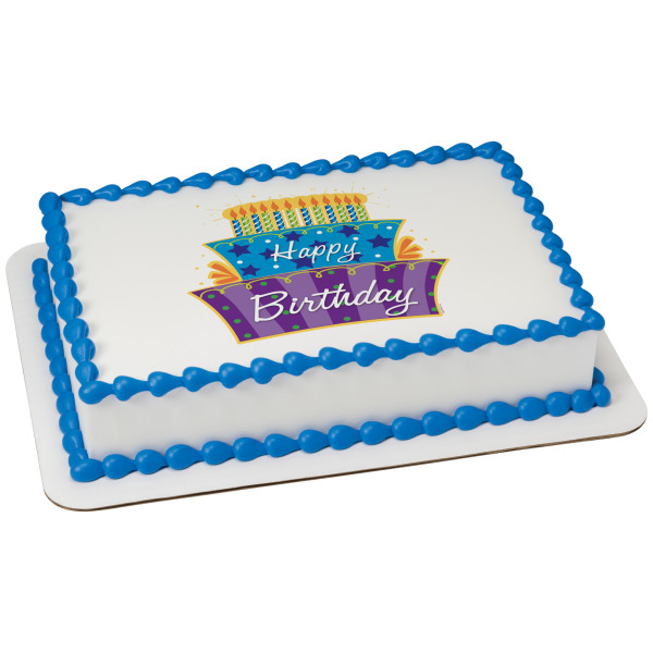 Birthday Cake PhotoCake® Edible Image®