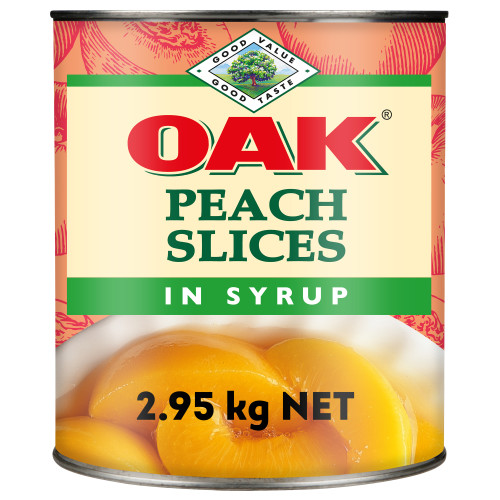  OAK® Peach Slices in Syrup 2.95kg 